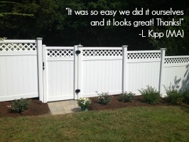 It was so easy, we did it ourselves and it looks great! Thanks!' - L. Kipp (MA)