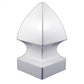 White vinyl Gothic post cap