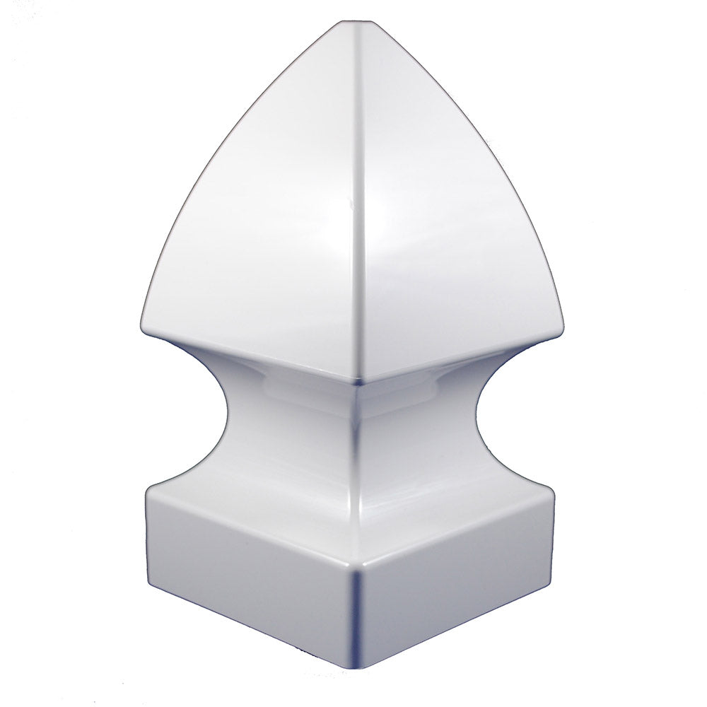 White vinyl Gothic post cap