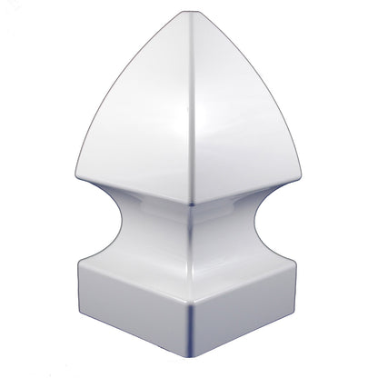 White vinyl Gothic post cap