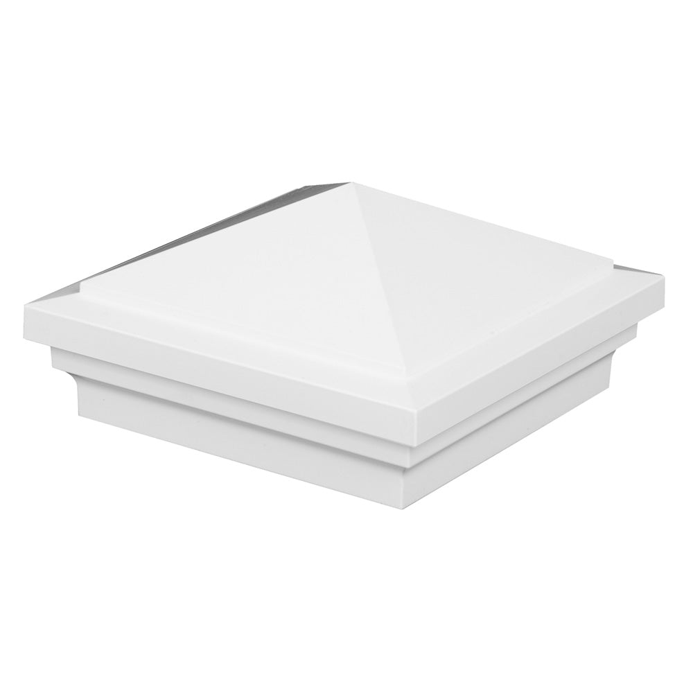 White vinyl Haven post cap