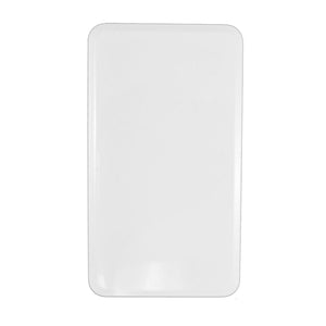 white vinyl hole cover