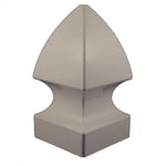 Khaki vinyl Gothic post cap