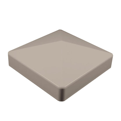 Khaki vinyl external post cap