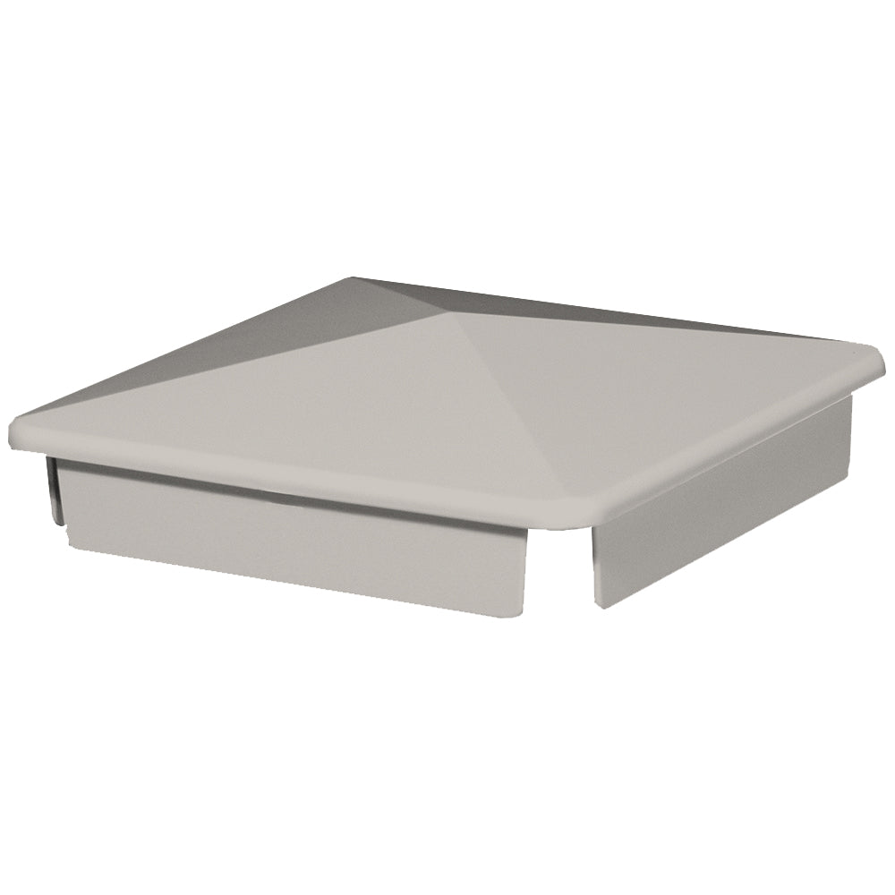 Tan vinyl internal post cap stock image