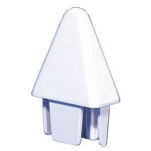white vinyl spade picket cap 