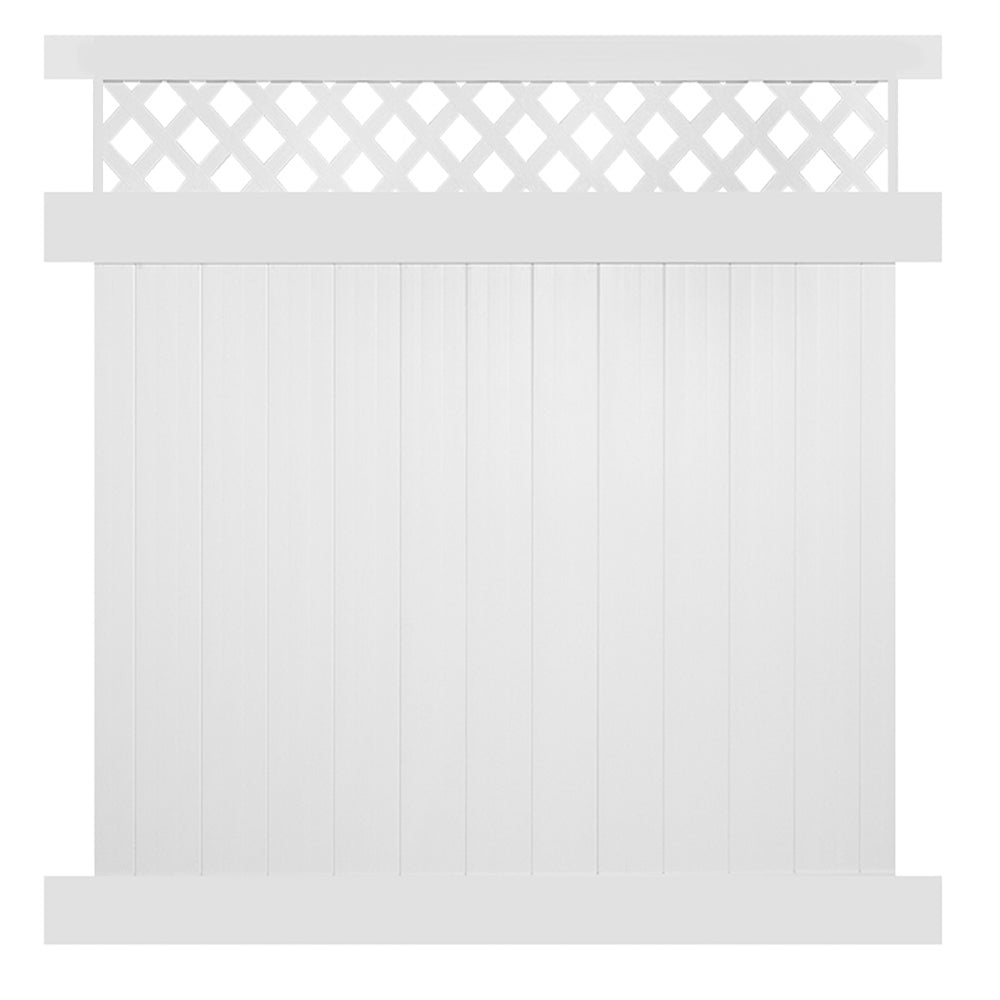 white vinyl privacy panel