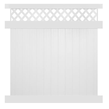 white vinyl privacy panel