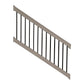 Khaki Birmingham vinyl  stair railing stock image