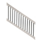 Tan Birmingham vinyl  stair railing stock image