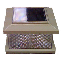 Tan vinyl Galaxy Solar LED post cap