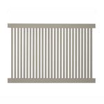 Khaki Williamsport vinyl pool fence stock image