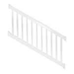 White Washington vinyl stair railing stock image