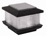 Black Galaxy Solar LED post cap