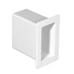 White vinyl gate pocket stock image