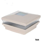 Tan vinyl Neptune Solar LED post cap