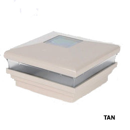 Tan vinyl Neptune Solar LED post cap