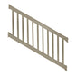 Khaki Washington vinyl stair railing stock image