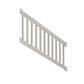 Tan Berkshire vinyl stair railing stock image