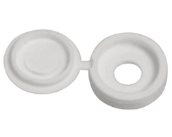 white vinyl screw cap cover stock image