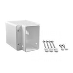 White vinyl 2x3.5 field cut bracket