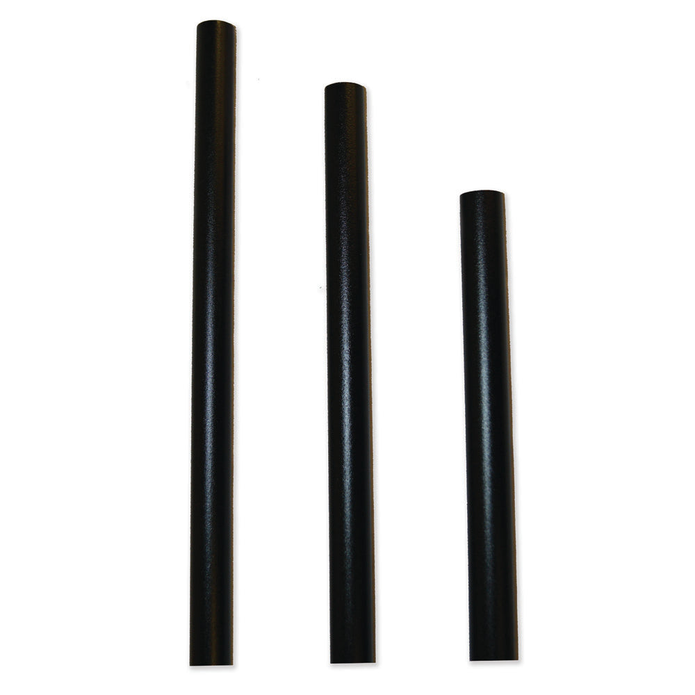 Round black aluminum balusters
