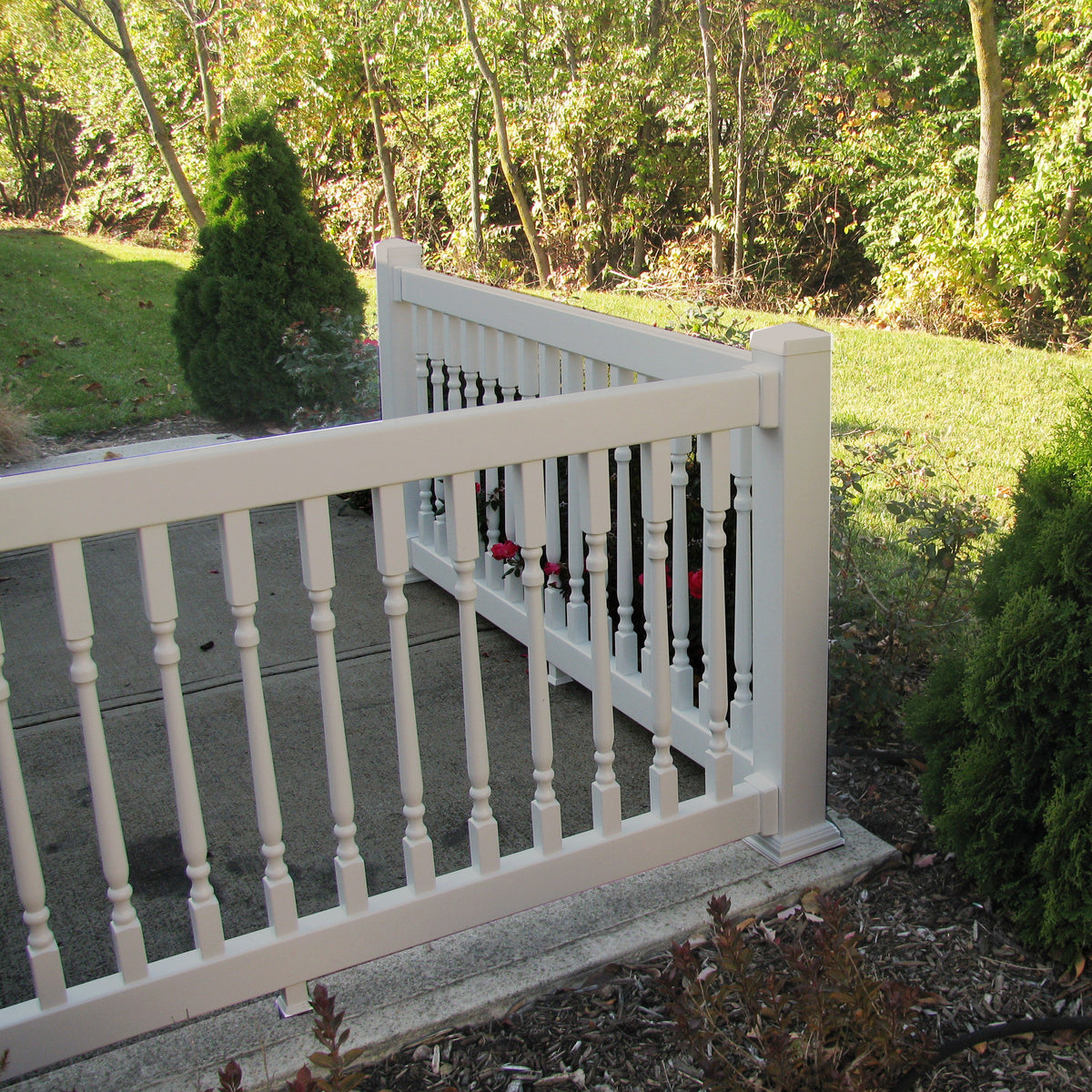 Burlap Railing 36