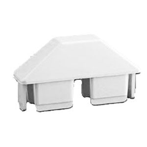 White vinyl dog ear picket cap
