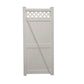 tan vinyl privacy fence single gate