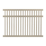 khaki vinyl pool fence panel