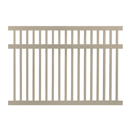 khaki vinyl pool fence panel