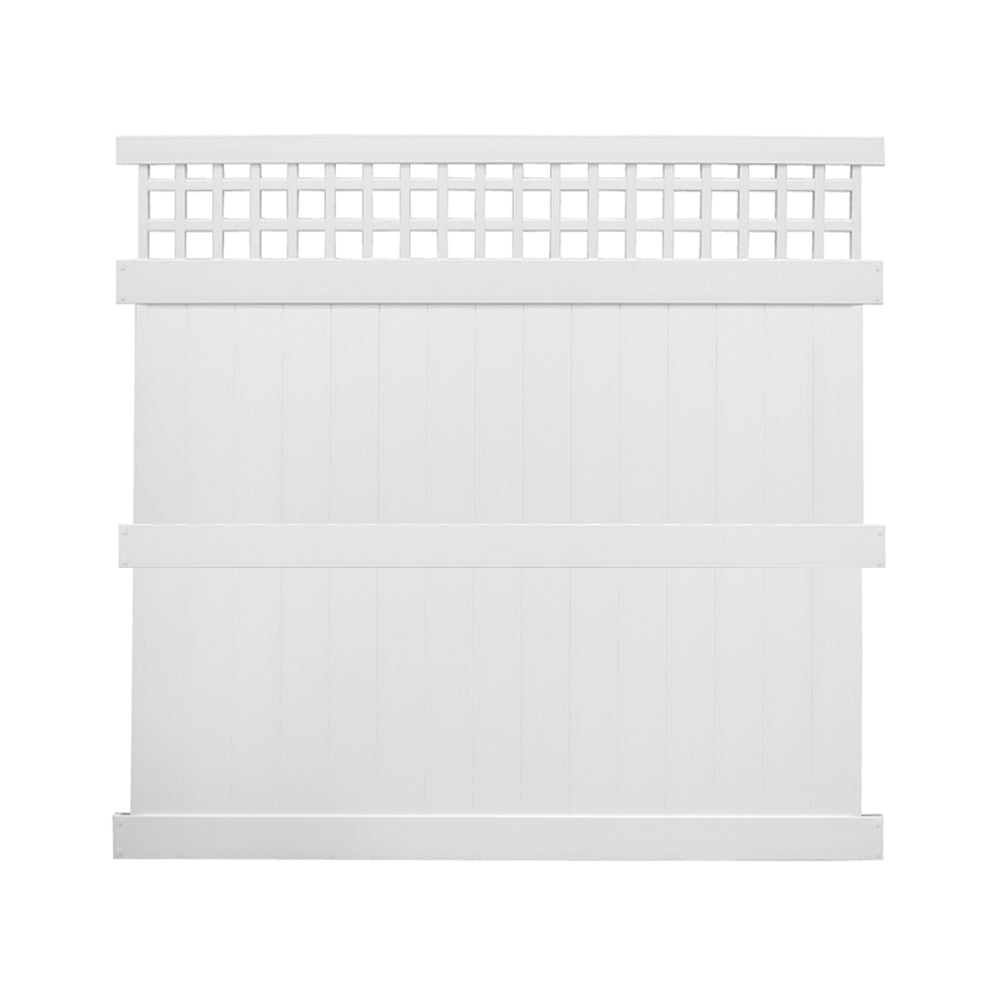 white vinyl privacy panel
