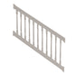 Tan Addison vinyl stair railing stock image