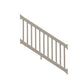 Khaki Greenwich vinyl stair railing stock image