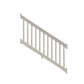 Tan Yorkshire vinyl stair railing stock image