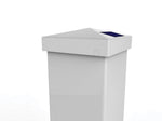 White vinyl Pyramid Solar LED post cap