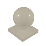Khaki vinyl Ball post cap