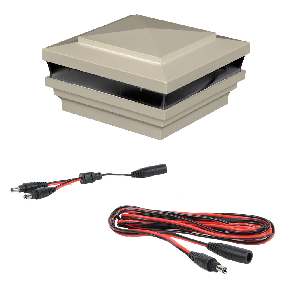 Khaki vinyl Cape May low voltage LED expansion pack