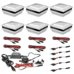 White vinyl Cape May Low Voltage LED Starter Kit