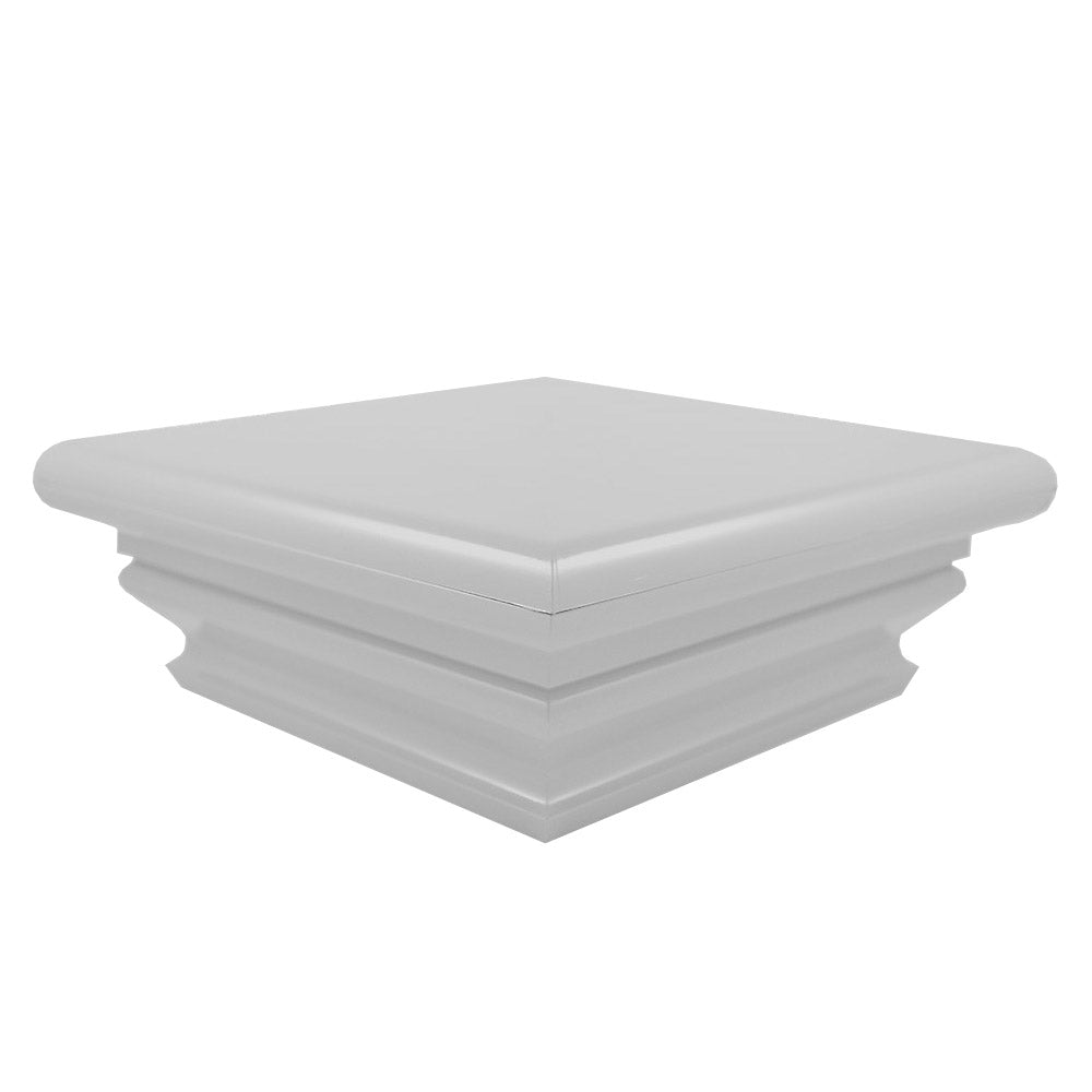 White vinyl Federation post cap