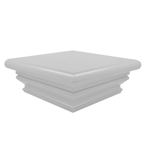 White vinyl Federation post cap