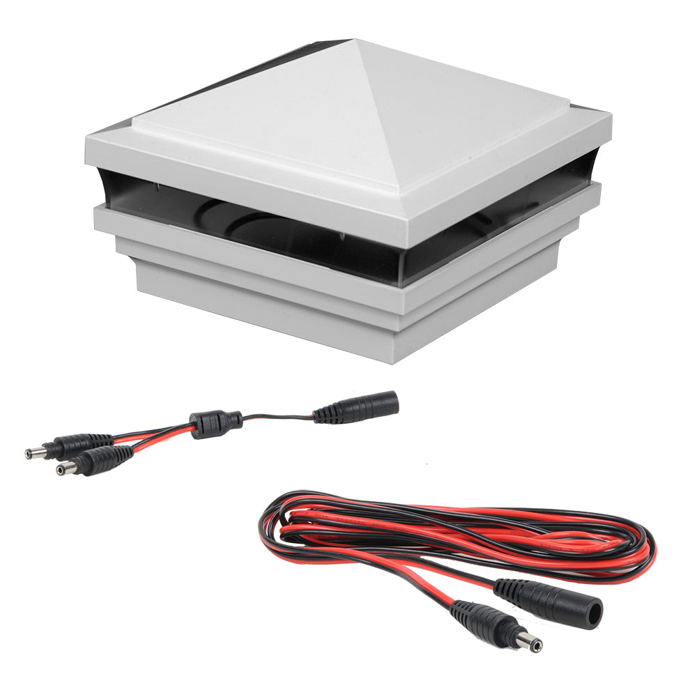 White vinyl Haven low voltage LED expansion pack
