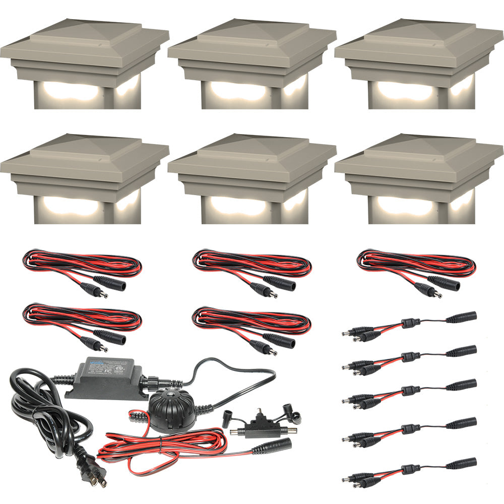 Khaki vinyl Cape May Downward Low Voltage LED Starter Kit
