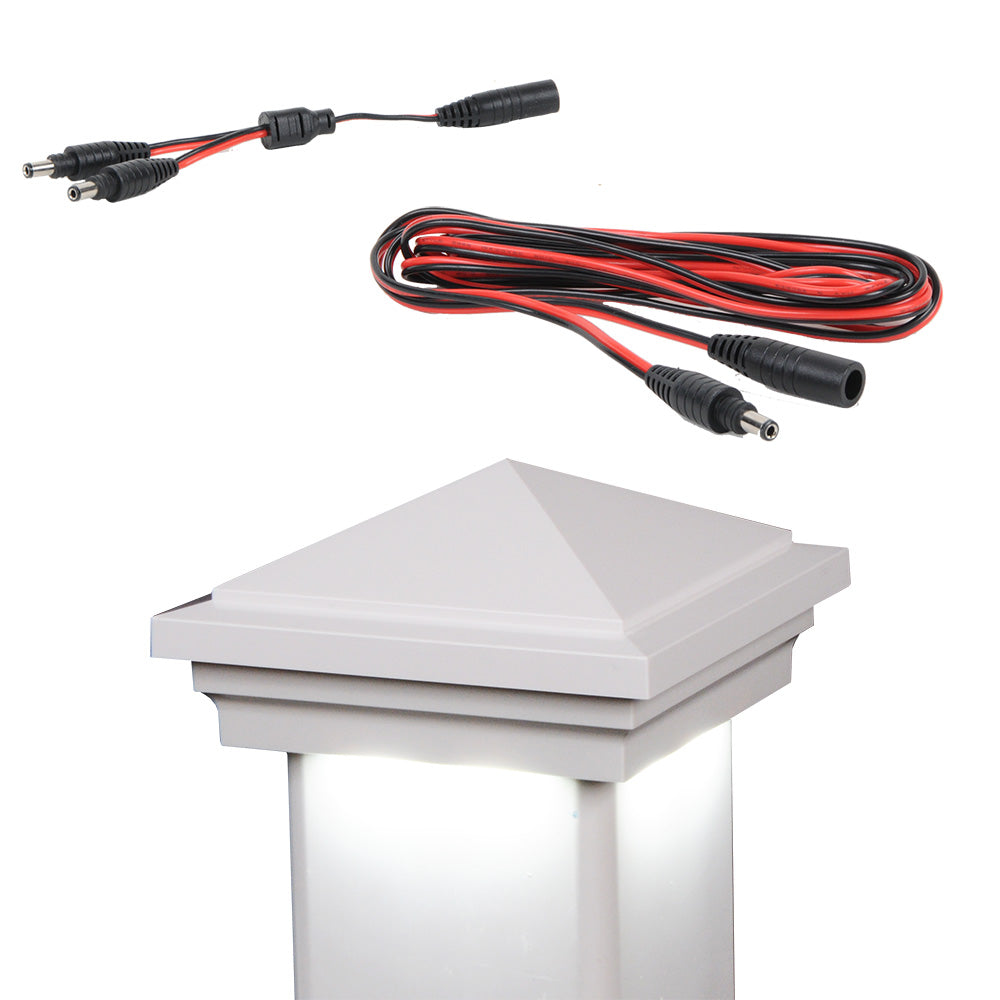 White vinyl Haven downward low voltage LED expansion pack