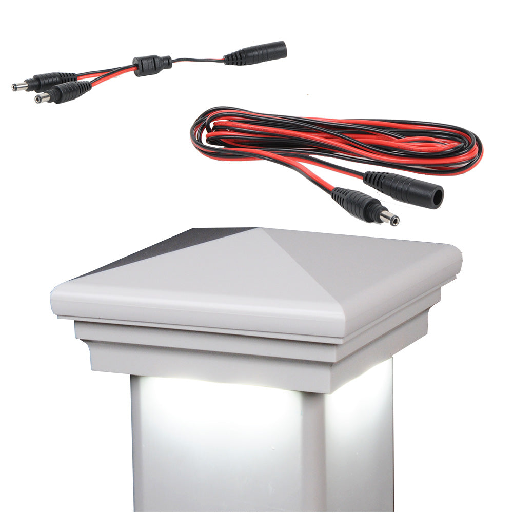 White vinyl Neptune Downward low voltage LED expansion kit