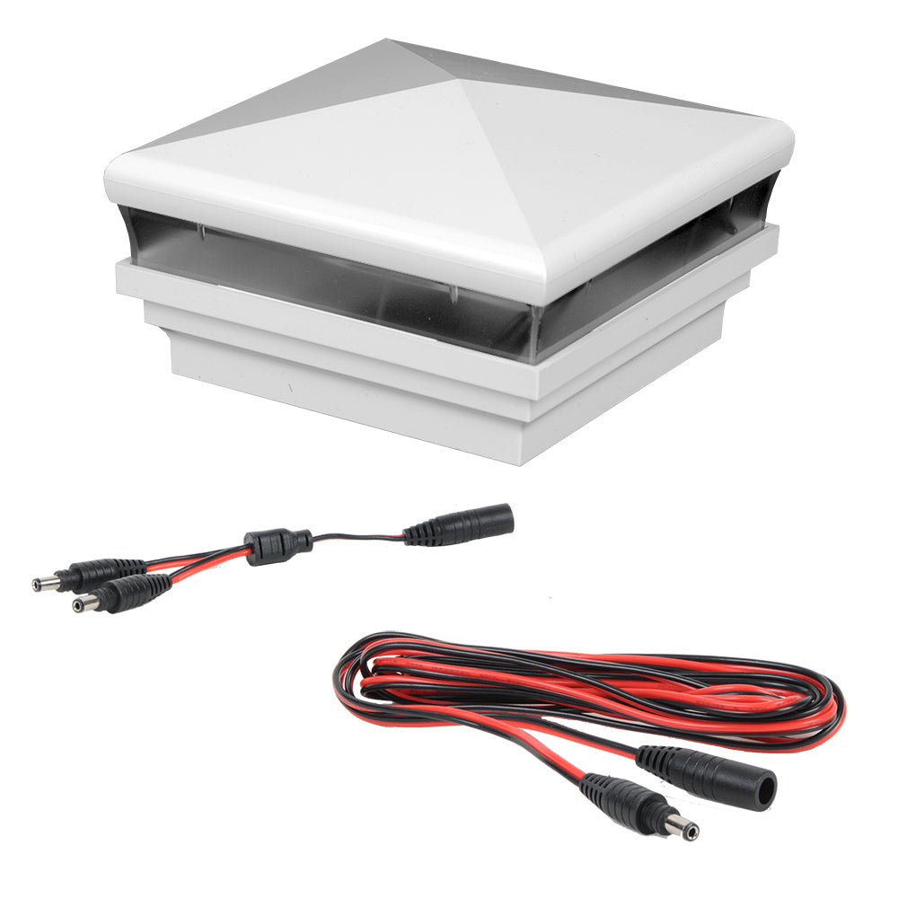 White vinyl Neptune low voltage LED expansion kit