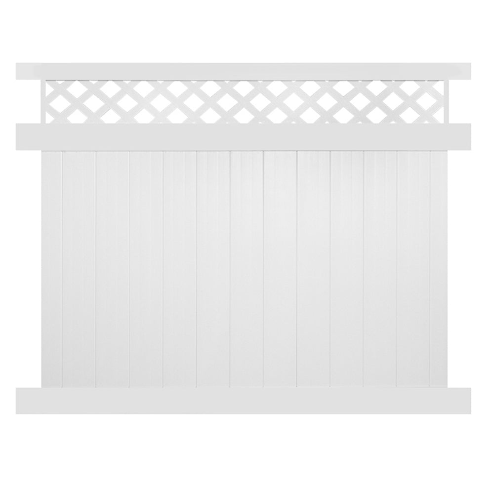 white vinyl privacy panel