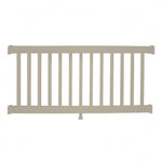 Khaki Berkshire vinyl railing stock image