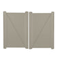 Khaki Savannah vinyl privacy fencing double gate stock image