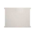 Tan Savannah vinyl privacy fence stock image